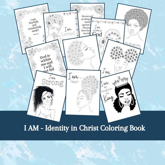 Download Bible Verse Coloring Pages African American Woman Instant Etsy