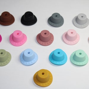 Individual Hat Silicone Beads, Silicone Beads for Crafting, Cowboy/Cowgirl Hat Beads,