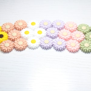 Perline di silicone a forma di margherita, perline di silicone a forma di fiore, perline di girasole