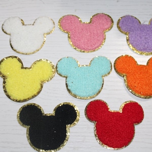  Octory 3 PCS Wow Mickey Minnie Face Iron On Patches for  Clothing Saw On/Iron On Embroidered Patch Applique for Jeans, Hats, Bags :  Arts, Crafts & Sewing