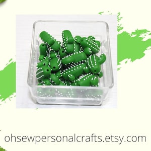 Perline in silicone a forma di cactus, perline di cactus, perline per artigianato, perline sciolte
