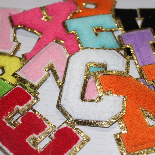 Embroidery Letter Patches Iron on Letter Patch Alphabet DIY Etsy