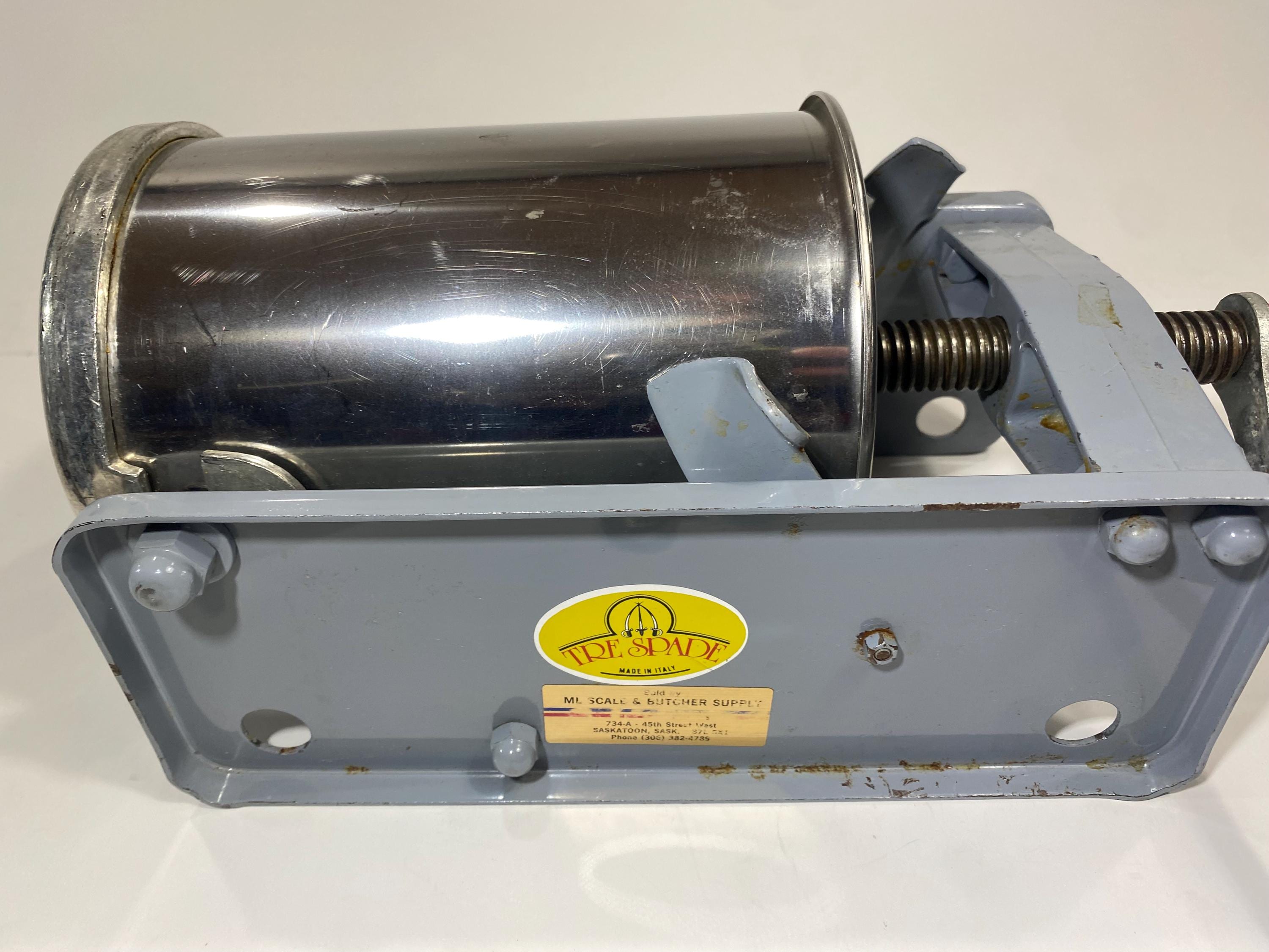 トレスペード ソーセージスタッファー – イタリア製、不完全