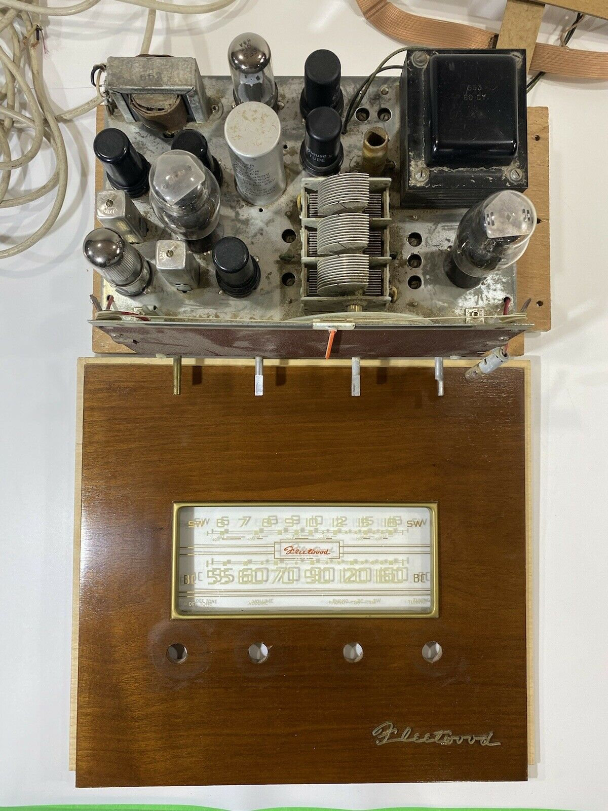 Vintage Tube Radio Parts Only Fleetwood Model 4452 Untested Etsy