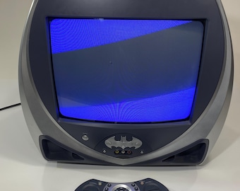 Rare Batman CRT TV Television w Original Remote Retro Tested Works