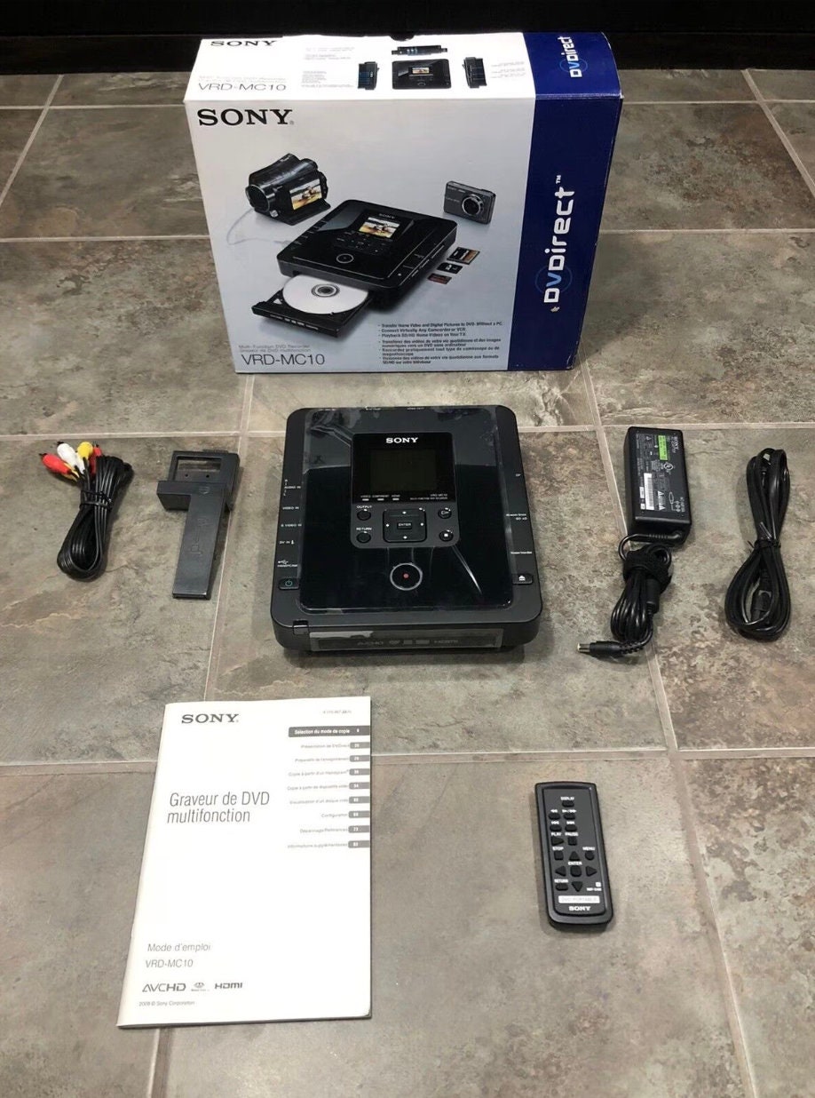 Sony Dvdirect VRD-MC10 DVD Recorder & Player HDMI Out VRDMC10 W 