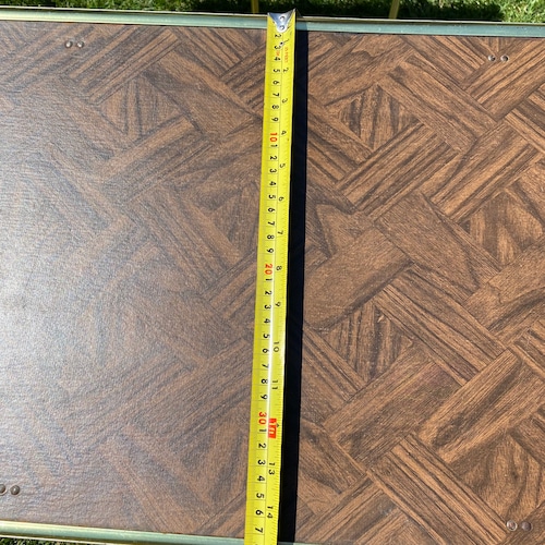 Set of 3 Folding TV Tray, shops Snack Tables, Parquet, Wood Grain, Brown MCM Mid