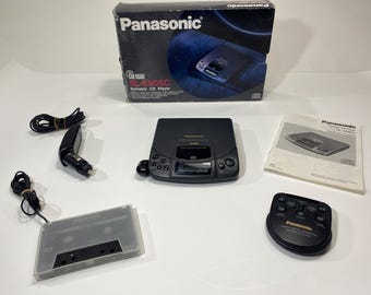 Panasonic SL-S505C Portable CD Player Discman Car Kit Remote Box XBS Tested