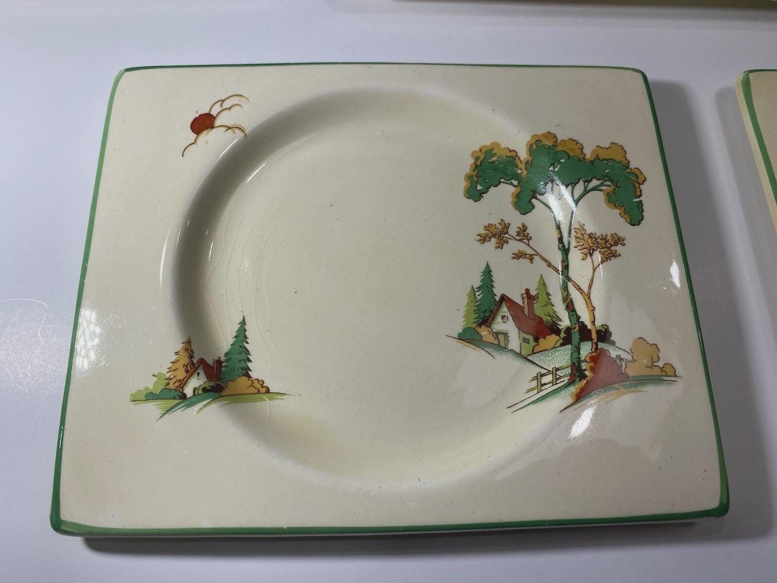 Royal Staffordshire Biarritz Snow White 1930s Rectangular Plate