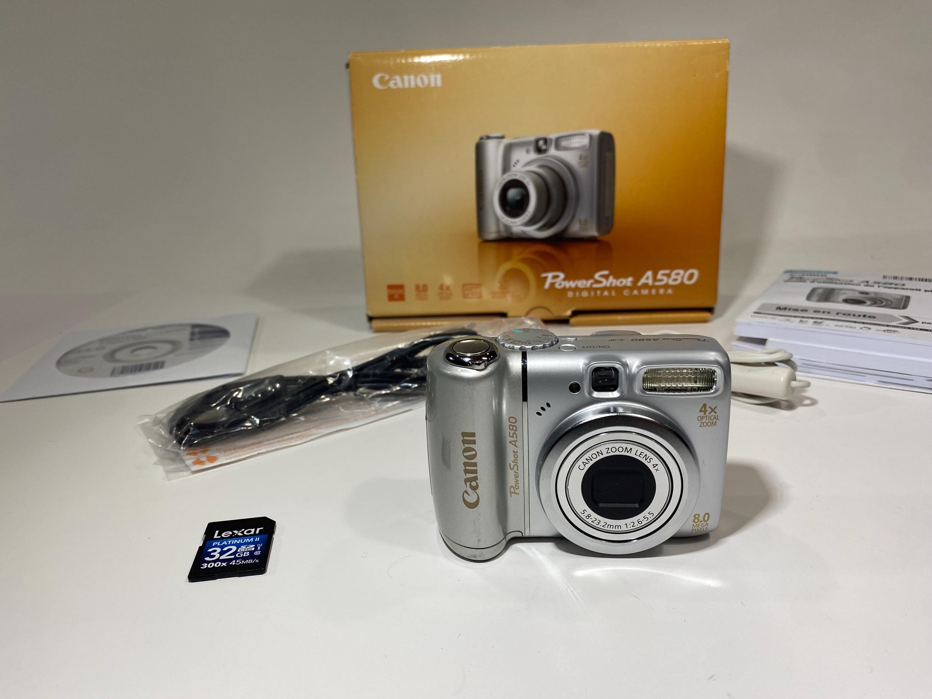 Canon PowerShot A580 デジタルカメラ バンドル（ボックス、マニュアル