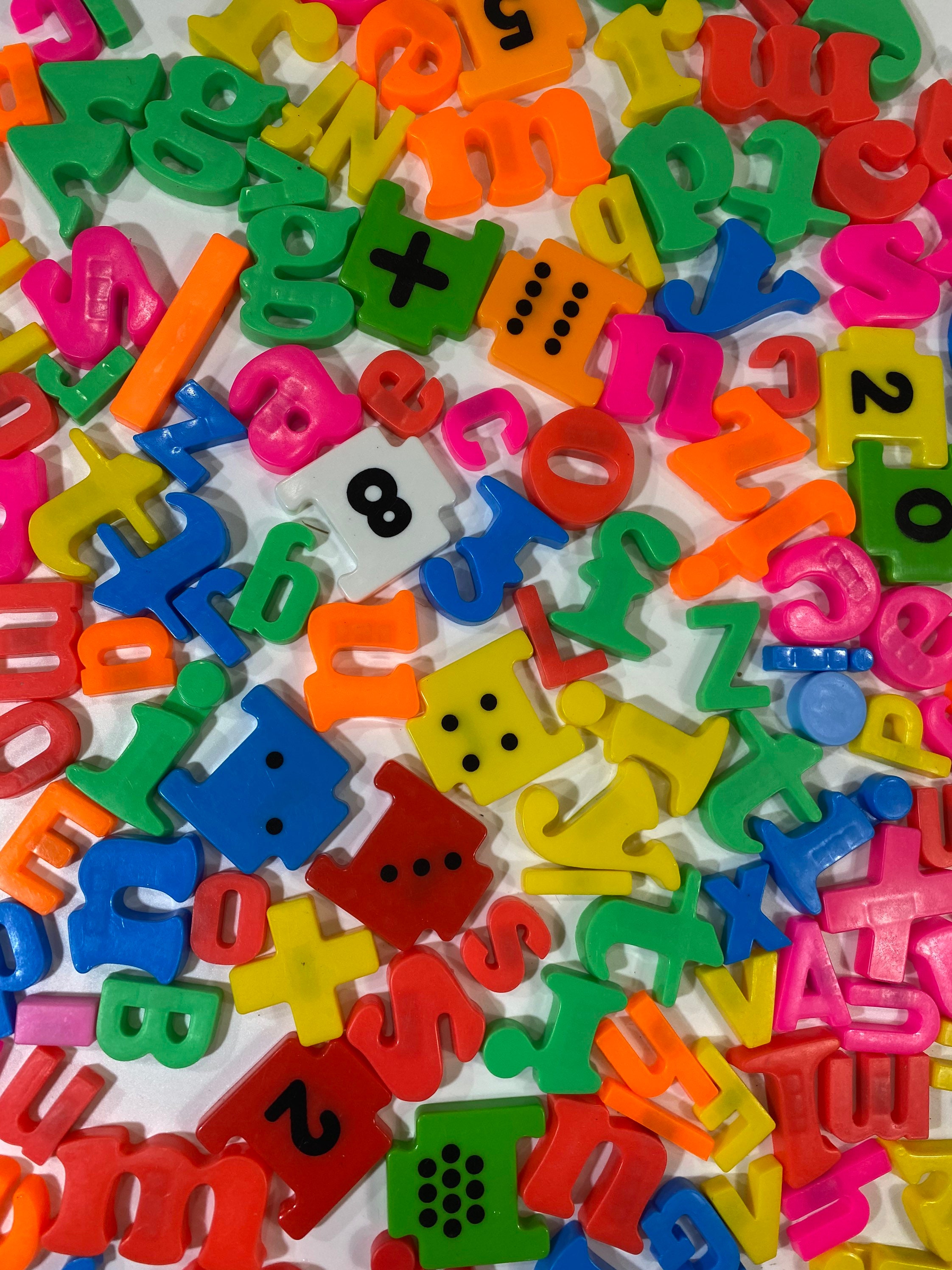 Large Lot of Letters and Numbers Vintage Fridge Etsy