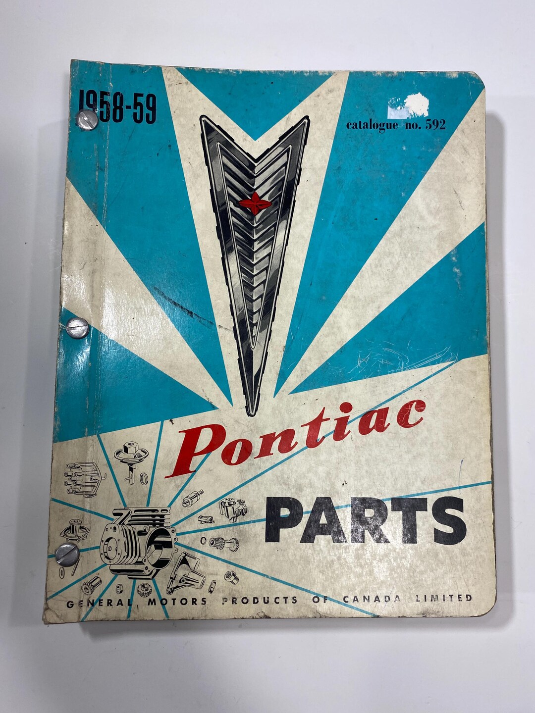 Vintage Rare, Pontiac Parts Catalogue Book No. 592 195859 Etsy