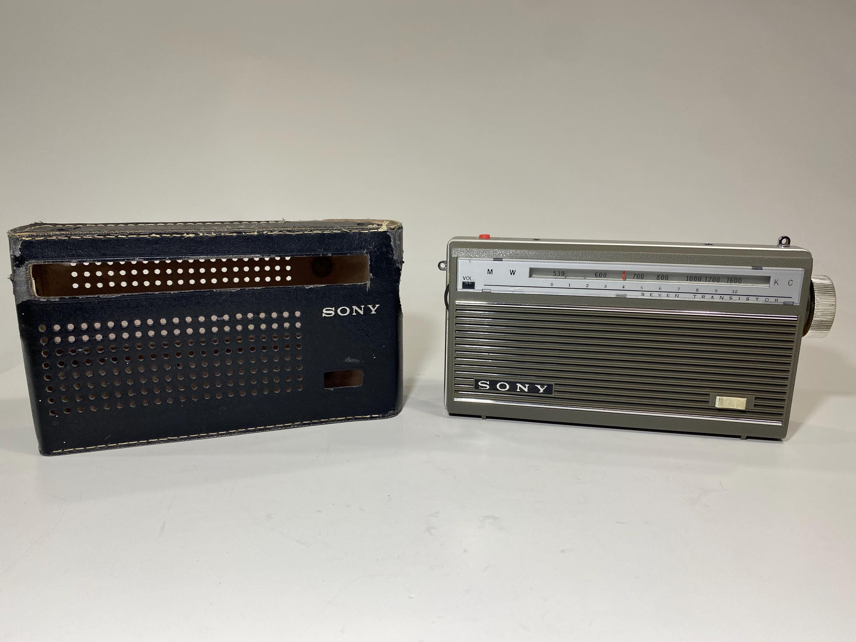 ヴィンテージ品SONY 2 BAND 7 TRANSISTOR 革ケース付 ヴィンテージ品】SONY 2 BAND 7 TRANSISTOR 革ケース付 Yahoo