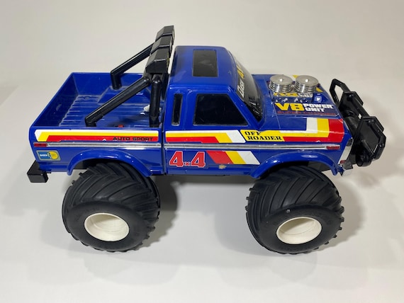 1980s Radio Shack off Roader 4x4 Blue Ford Truck Vintage RC Toy