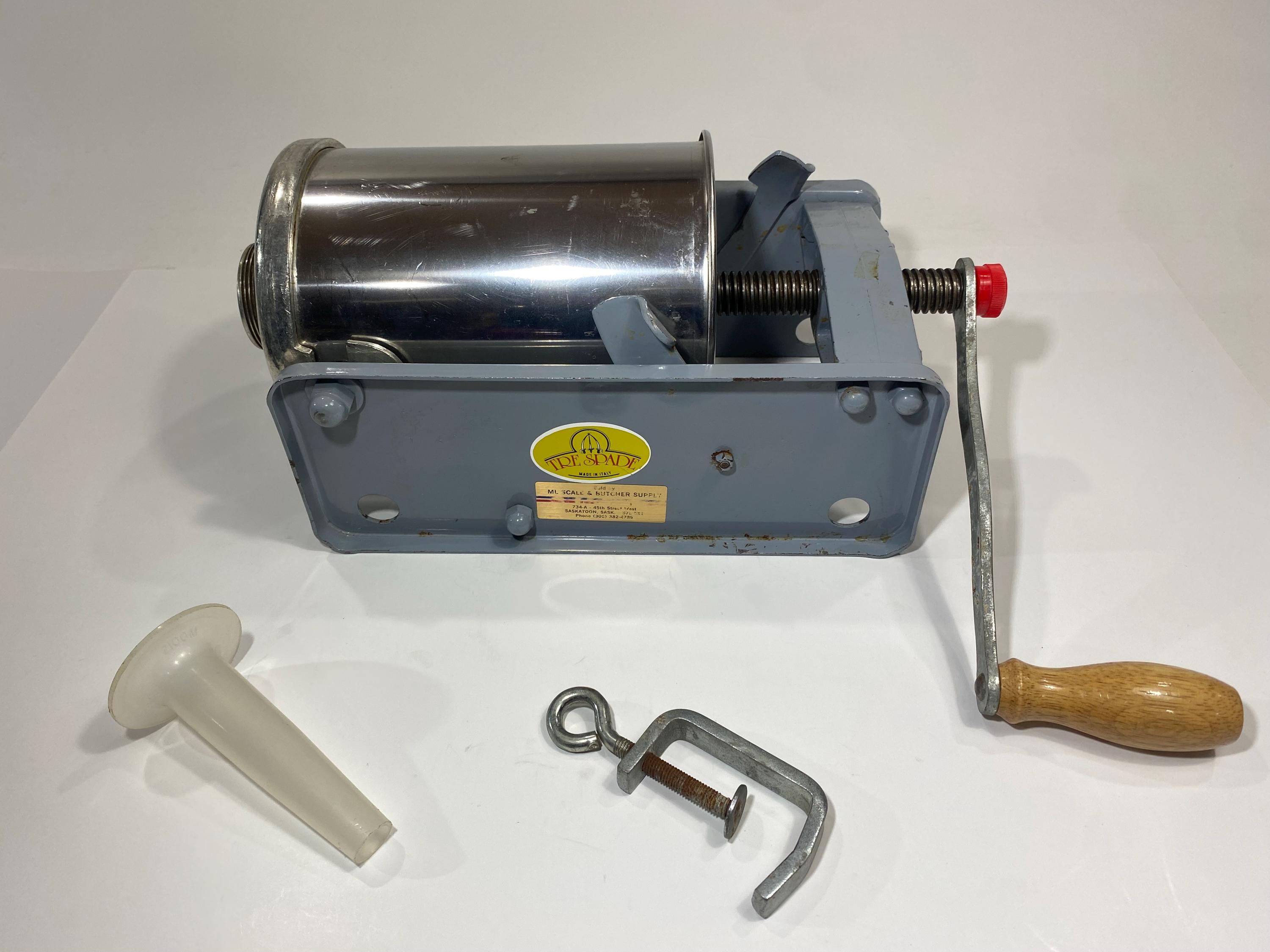 ソーセージスタッファー　イタリア製 TRE SPADE 美品 トレスペード ソーセージスタッファー – イタリア製、不完全