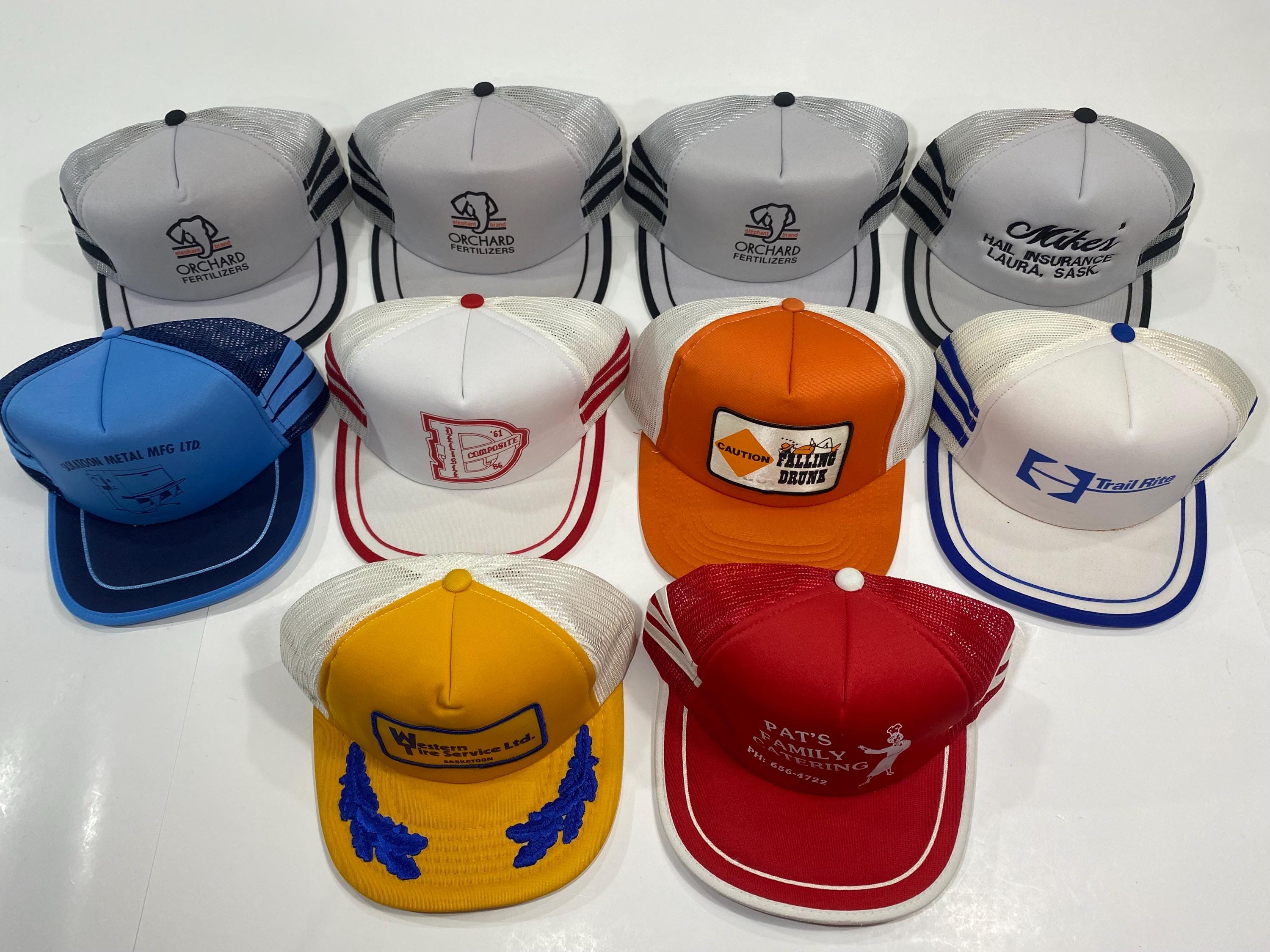 Casquette Snapback Rouge Vintage Sencor Burndown Agriculture USA - Taille Ajustable, Occasion
