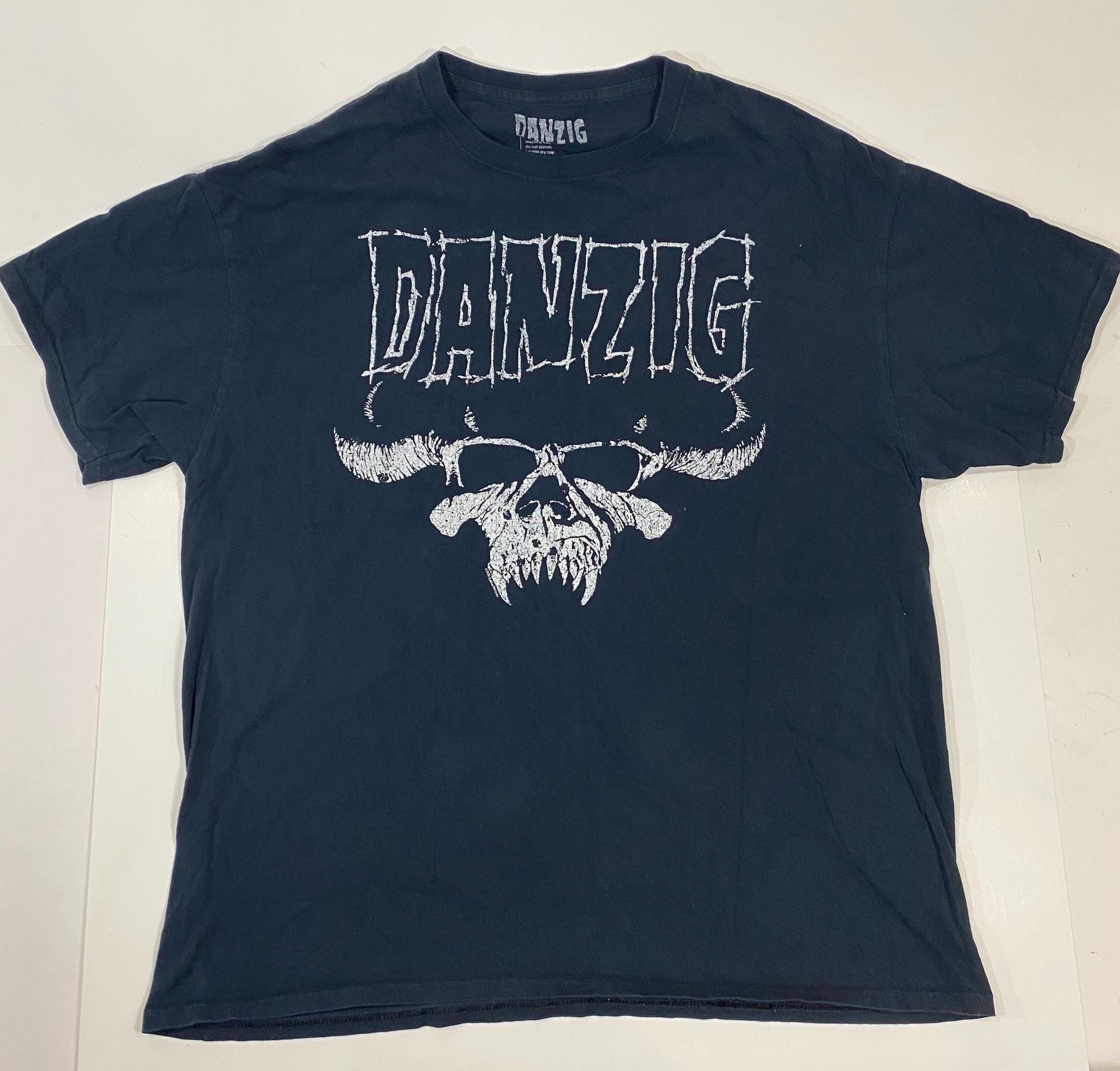 90's DANZIG ヘビメタ ハードロック ビンテージ バンド Tシャツ ヴィンテージ ダンジグ バンド Tシャツ XL ブラック 100% コットン