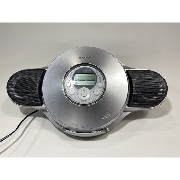 Sony D-NE329SP and Speaker Stand BCA-DNE320S Working CD Walkman Discman