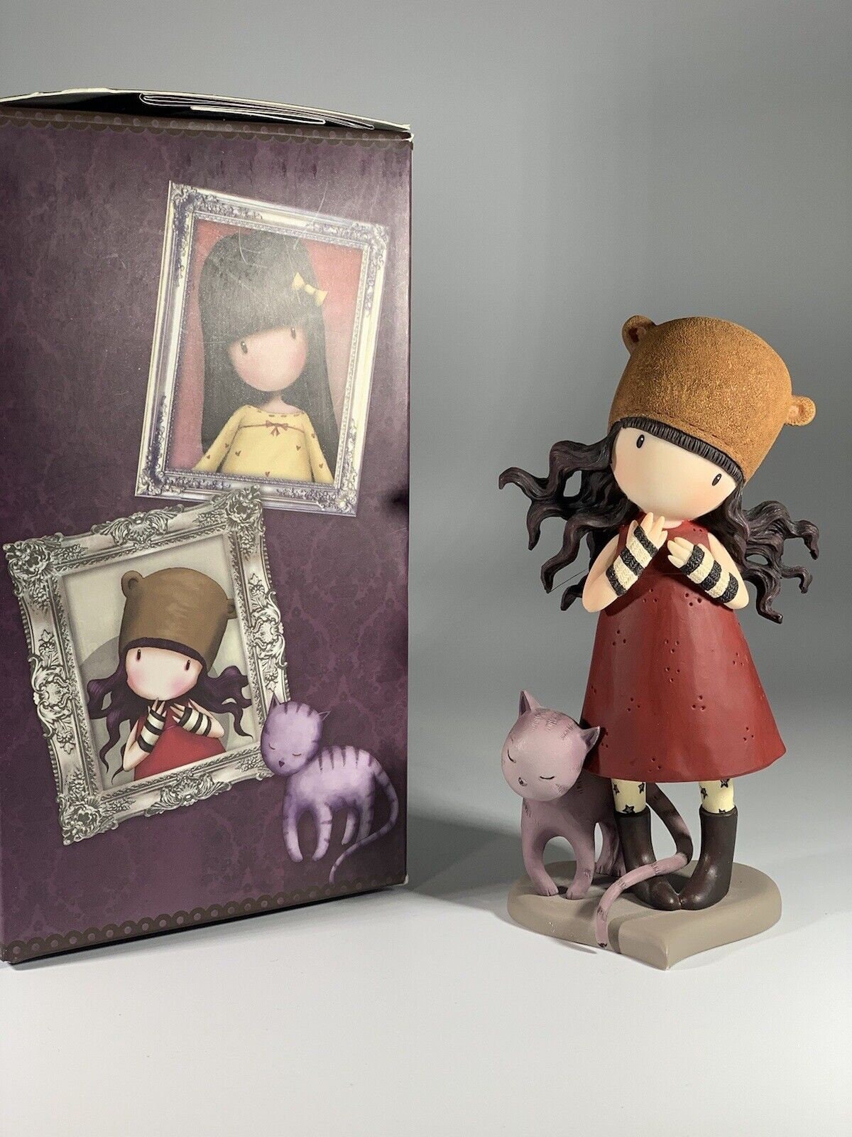Santoro Gorjuss Stunning Purrrrrfect Love Figura decorativa en caja A26480