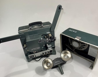 Vintage EIKI 16mm Reel to Reel Movie Projector STM Series w/ Case & Light