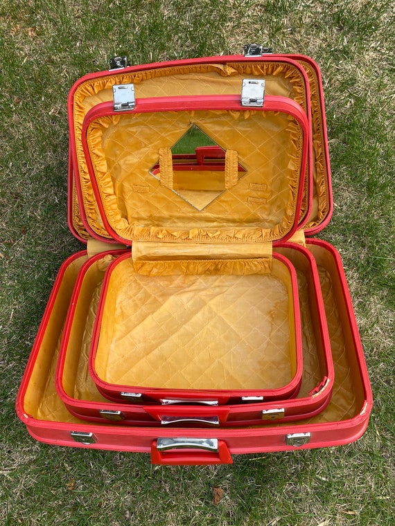 Mcm sales luggage set