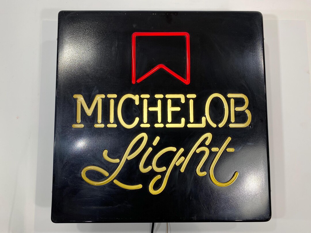 Vintage Michelob Light Beer Sign: Bar Pub Decor (18