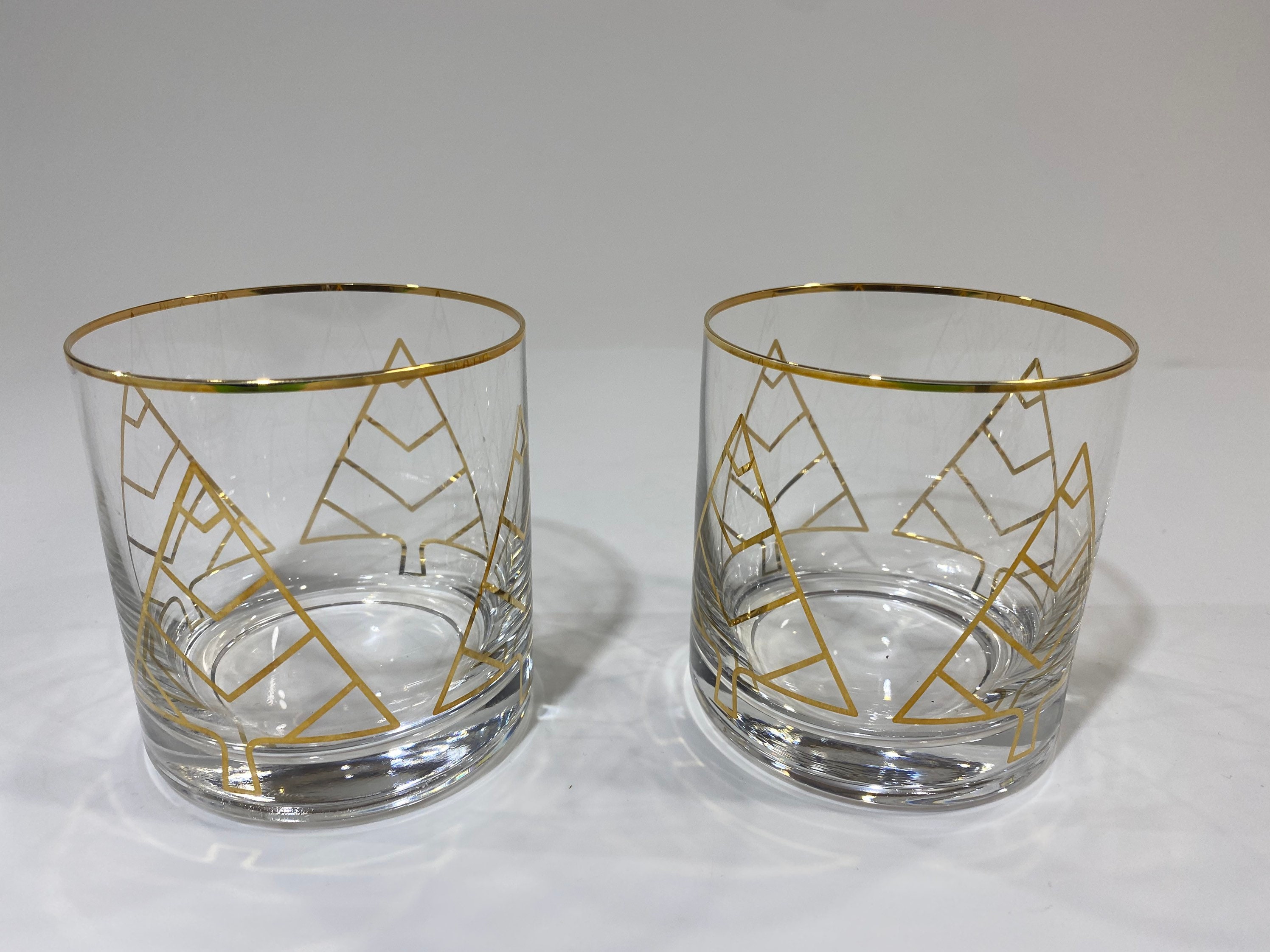 Helen Whiskey Glasses, 24K Gold, Set of 6