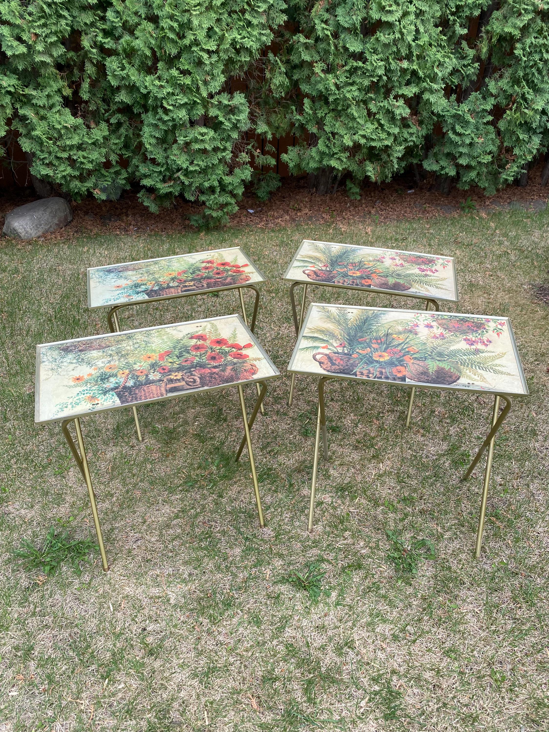 Vintage Tv Trays Canada