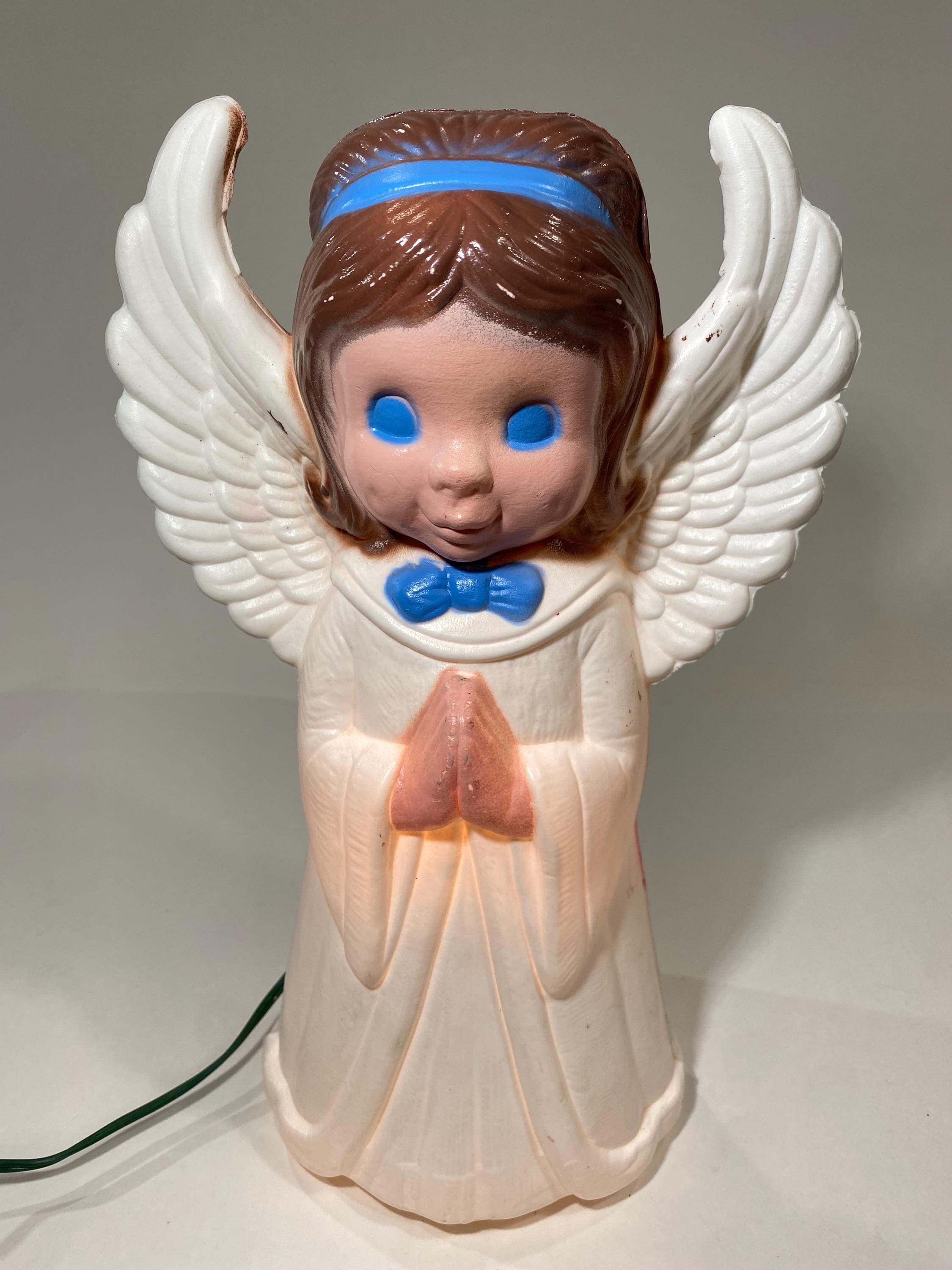 Vintage Empire Blow Mold Praying Angel Light 13” Christmas Indoor