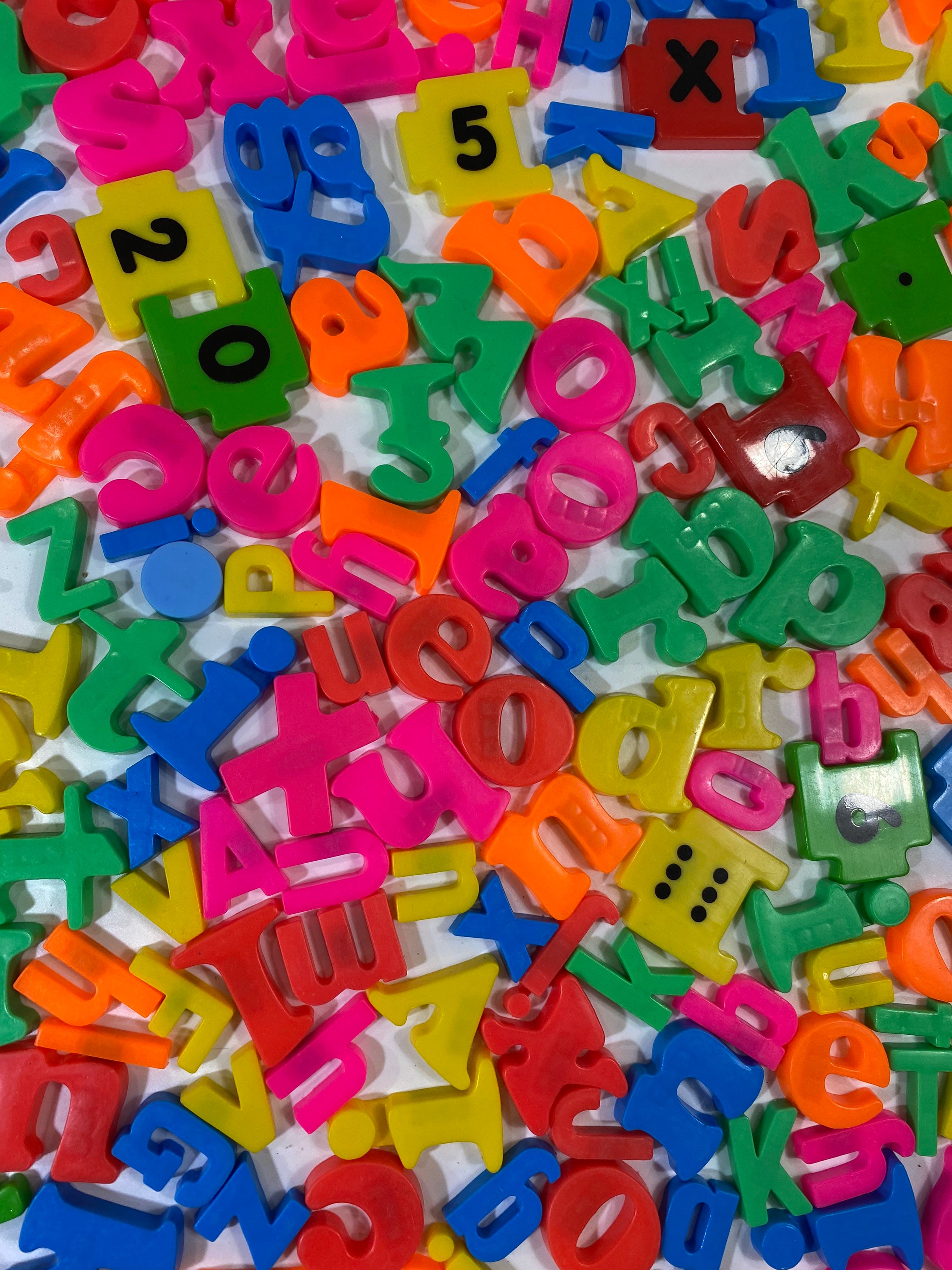 Large Lot of Letters and Numbers Vintage Fridge Etsy