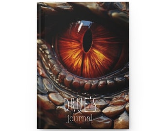 Dragon Eye Personalized Journal, Custom Hardcover Notebook