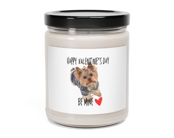 Yorkshire Terrier Valentine's Day candle 9 oz. soy