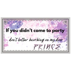 Wood Panel Painting, Prince Purple Rain, Home Decor, Wall Art, Music Lover Gift, Party Vibe