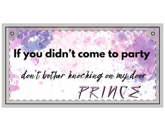 Prince Purple Rain Cedar Wood Panel, Music Lover Gift