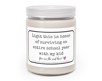 End of the year gift for teacher, Teacher Candle, Teacher end of the year gifts, Teacher appreciation, Teacher gift ideas 2024