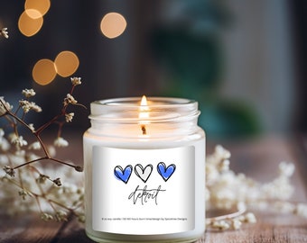 Detroit Lions Soy Candle, NFL Football Fan Gift