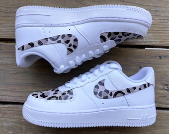 Custom Kids Nike Air Force 1 with Cheetah Print