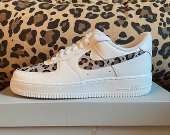 leopard print air force ones