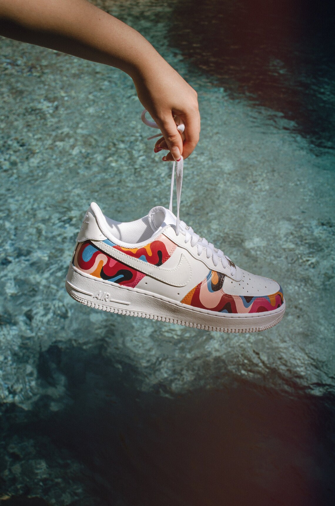 rainbow air force 1's
