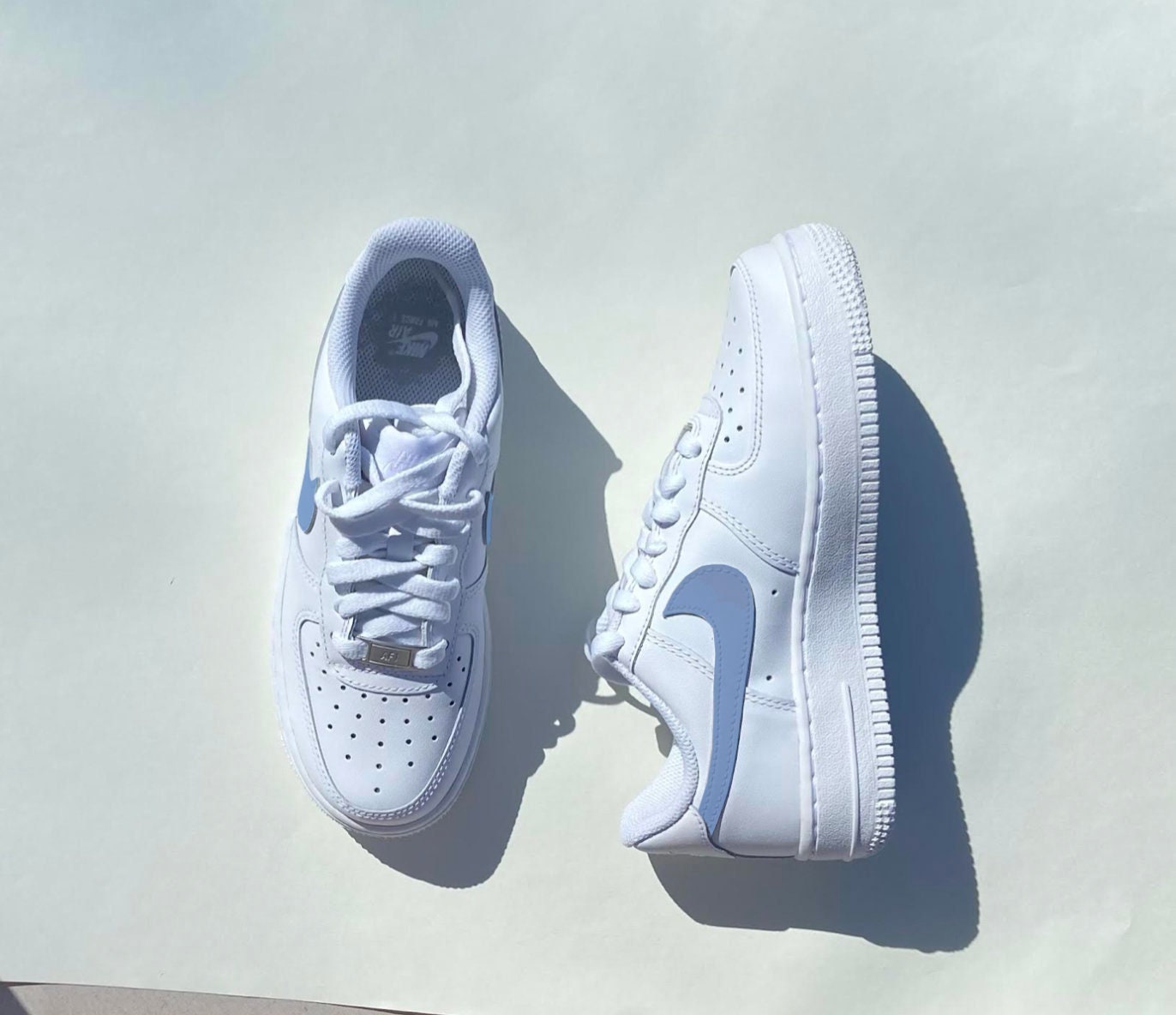 Nike af1 top blue swoosh