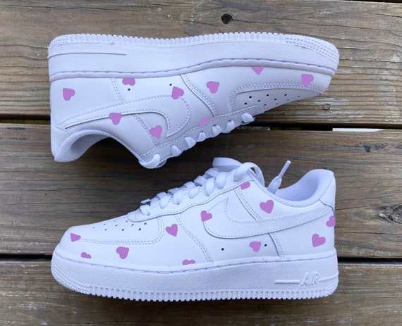 pink heart nikes