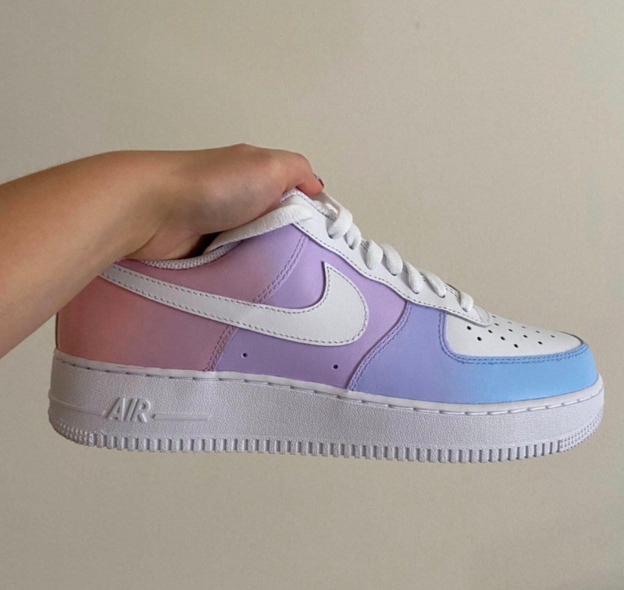 Men's Custom Nike Air Force 1s Low With Pink Lavender - Etsy
