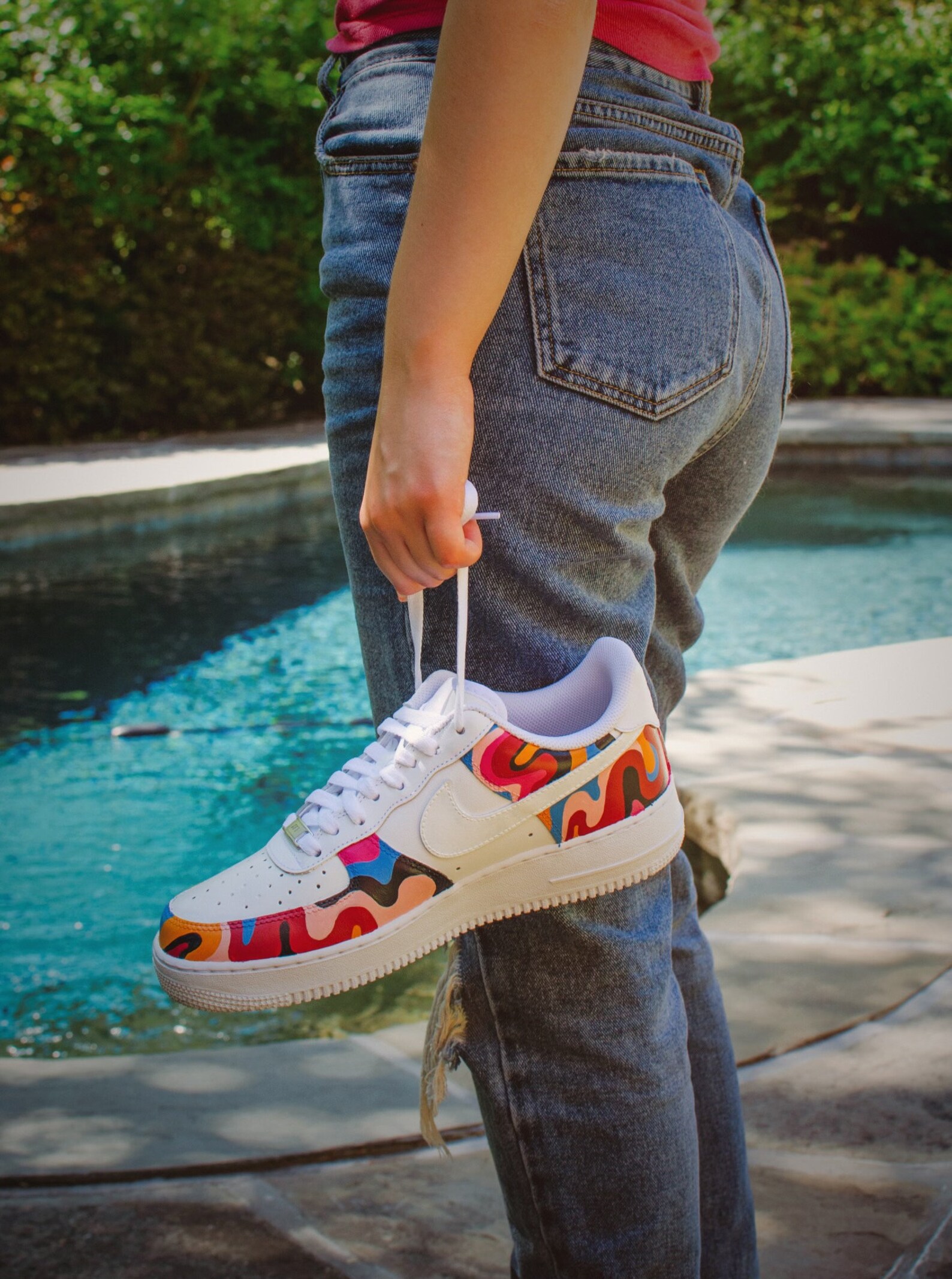 custom air force 1 rainbow