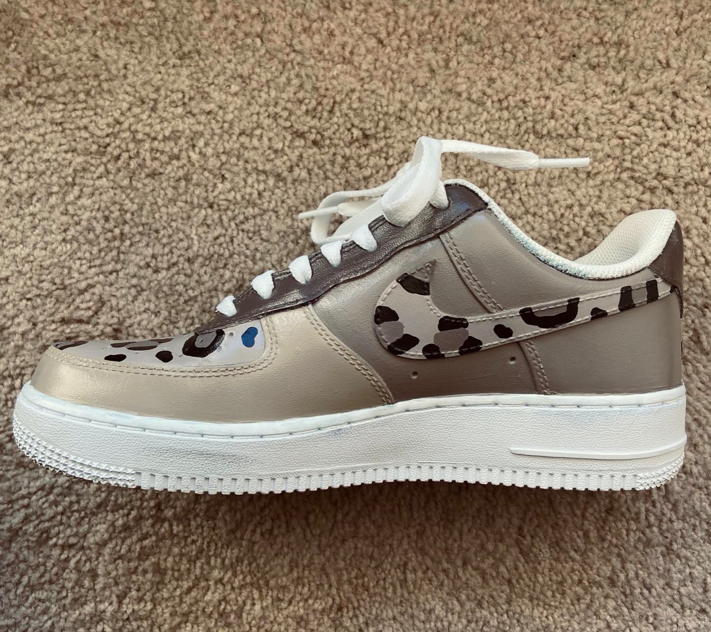 tan and cheetah air force 1