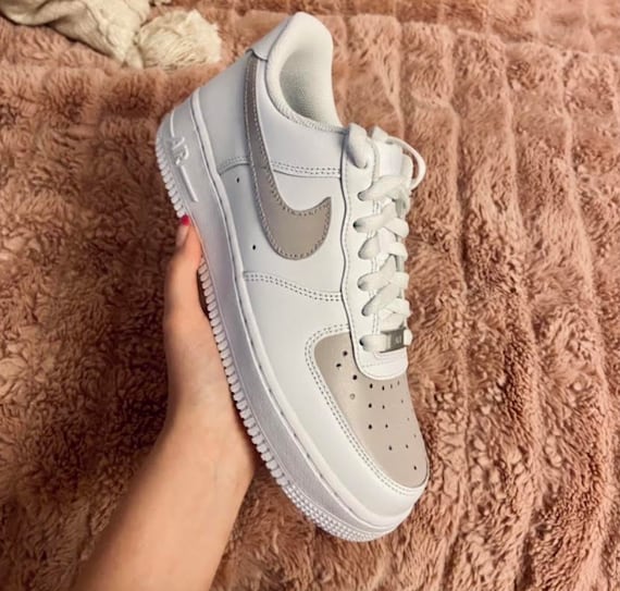 Tan Brown Women's Nike Air Force 1 Low Custom 