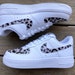 Custom Nike Air Force 1 with Cheetah Print Detail 