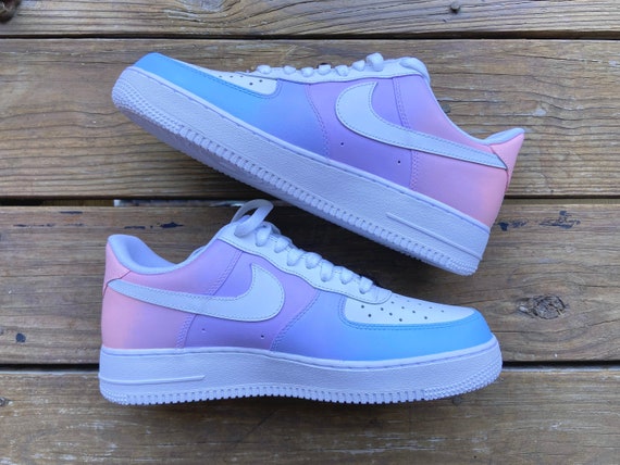 Purple x Blue LV Air Force 1 Custom  Nike shoes air force, Nike shoes  women, Air force 1 custom