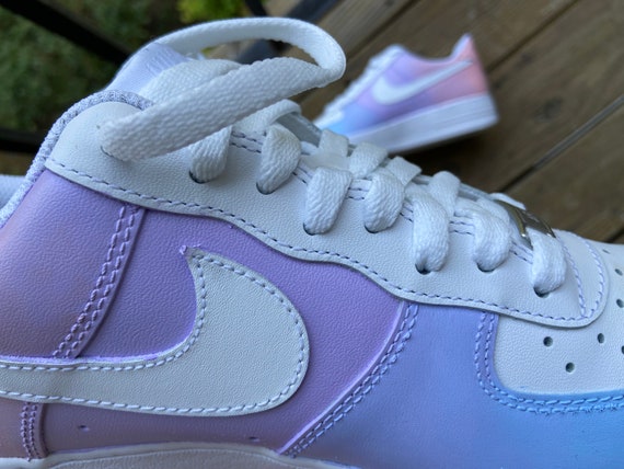 Air Force 1 Custom Low Lavender Light Purple Casual Shoes Men