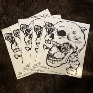 Mushroom Skull Sticker