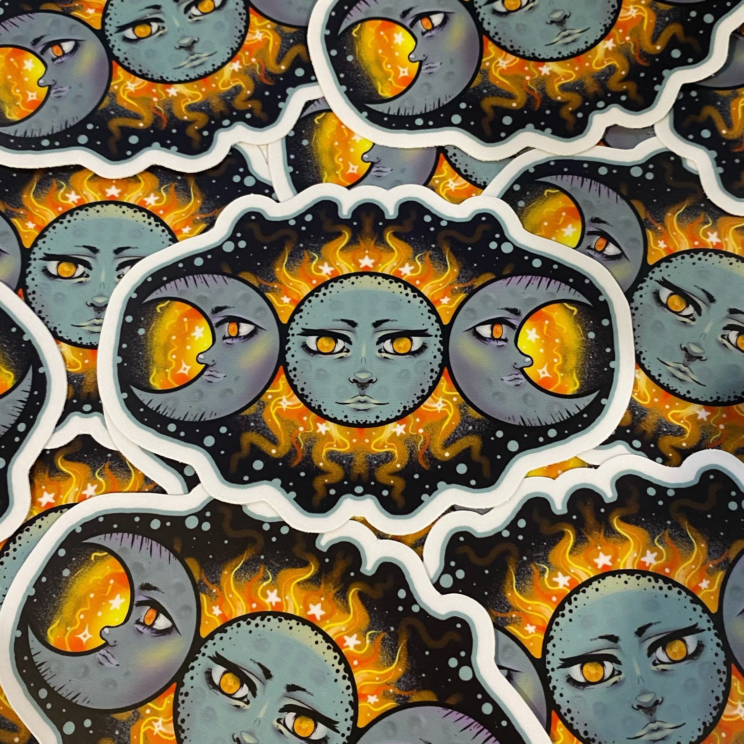 Goddess Moon Sticker, image size:1520x1520